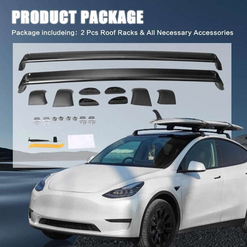 Barres de Toit Verrouillables Tesla Model 3 et Model Y