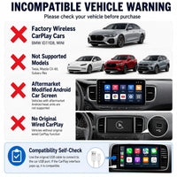 Boîtier CarPlay AI Box Android 14 Sans Fil Plug and Play