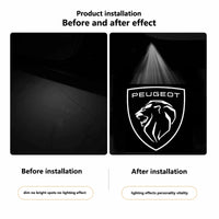 Projecteur Logo Porte Peugeot 208 308 2008 3008 5008 LED HD