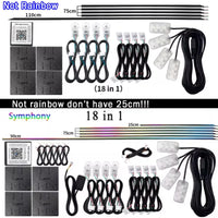 Kit Éclairage d'Ambiance LED Acrylique 18 en 1 Voiture