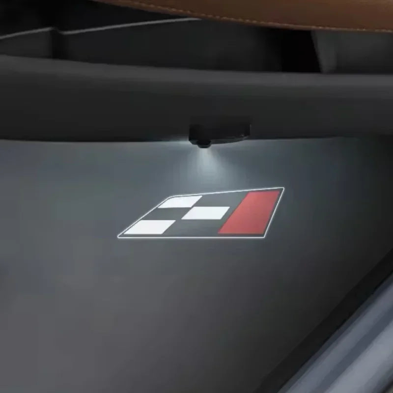 Projecteur Porte Seat Sans Fil, Lot de 2, Ibiza Leon Ateca Arona FR Cupra, 6 Motifs