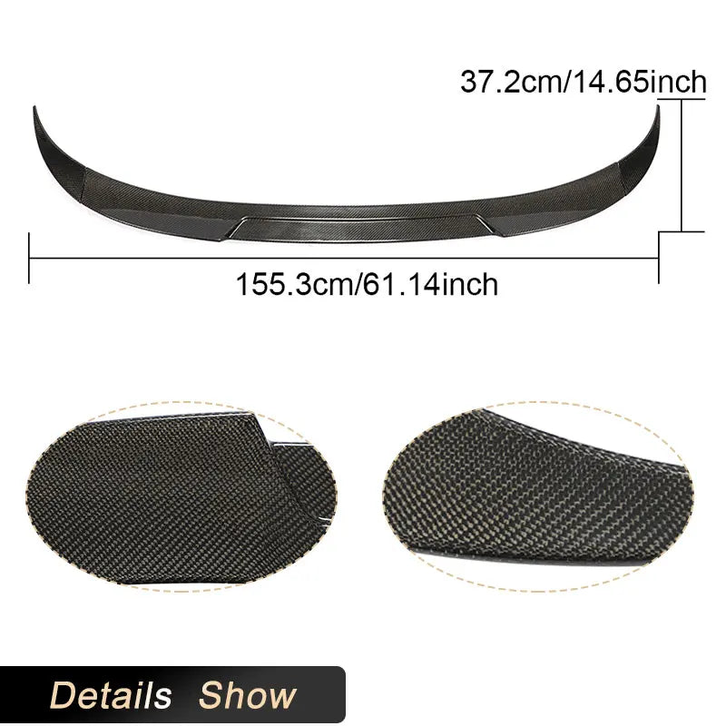 Becquet de Coffre en Carbone Volkswagen Arteon CC 2019-2023 Tissage 2x2