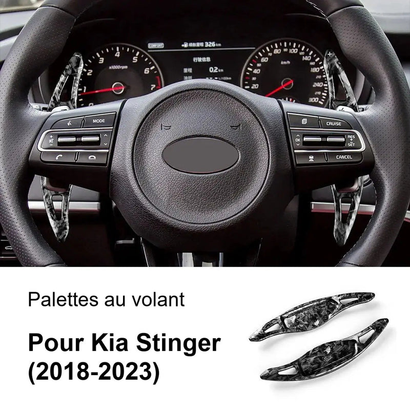 Palettes au Volant Kia Stinger GT 2018-2023 ABS Adhésives