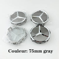 Cache-Moyeux Mercedes AMG W204 W205 GLA GLC 75mm — vue de profil