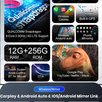 Autoradio Android 15 Ford Everest et Ranger 2015-2018 CarPlay Sans Fil GPS 4G
