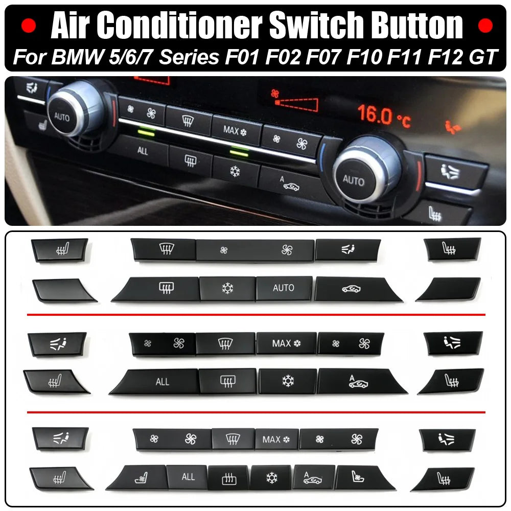 Boutons de Climatisation de Remplacement BMW F07 F10 F11 F01