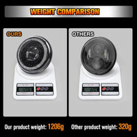 Phare Rond LED 7 Pouces Land Rover Defender Lada Niva Uaz Hunter 4x4 Anneau Halo Feu de Route Unité
