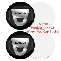 Cache-Moyeux Dacia 60 mm 56 mm Sandero Duster Jogger Lot de 4