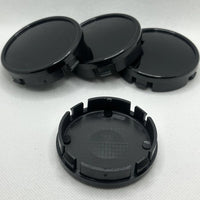 Cache-Moyeux Universels Vierges 64 mm Chromé ou Noir Lot de 4