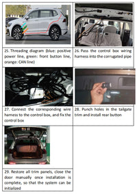 Kit Hayon Électrique Intelligent Mitsubishi Xforce Outlander Sport 2024-2025 Vérins Automatiques de Coffre