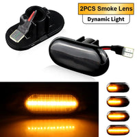 Clignotants Latéraux LED Dynamiques Renault Clio Twingo Kangoo Trafic Dacia Logan Duster Nissan Interstar Primastar Lentille Fumée