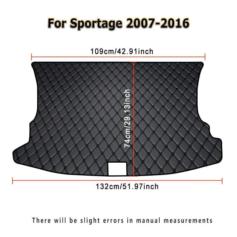 Maßgefertigte Kofferraummatte für Kia Sportage 2007–2025