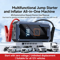 Booster de Batterie 12V avec Compresseur 150 PSI