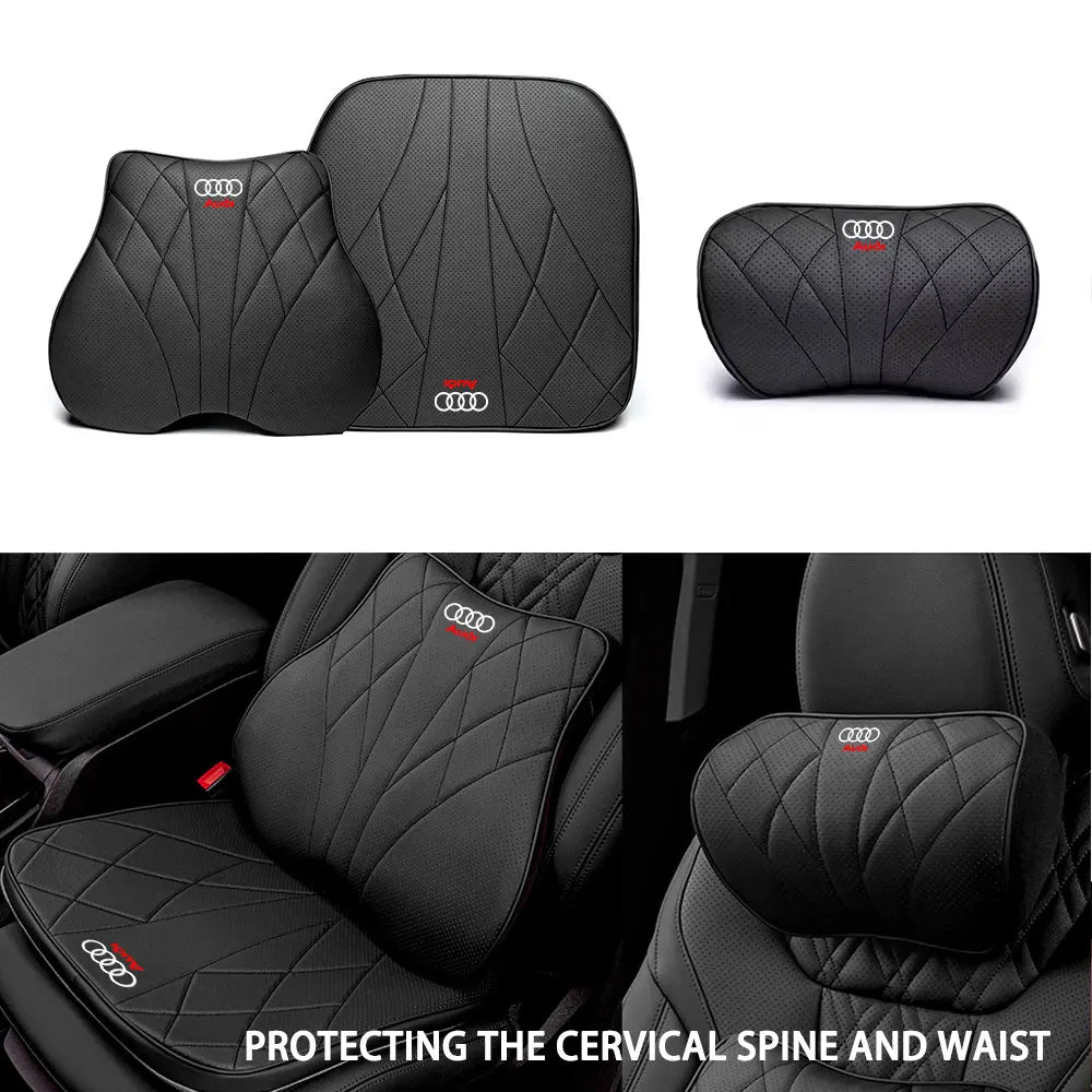 Coussin Lombaire et Appui-Tête Audi S line A3 A6 Q5