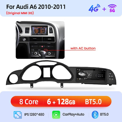 Autoradio Junsun Caméra 360 Audi A6 C6 4F 2005-2011