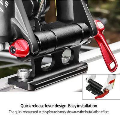 Porte-Vélos de Toit Fixation Fourche Aluminium