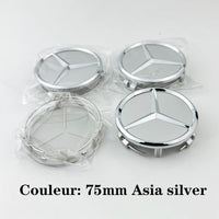 Cache-Moyeux Mercedes AMG W204 W205 GLA GLC 75mm — détail de finition