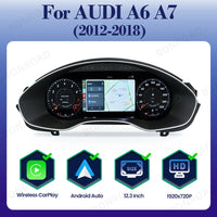 Tableau de Bord Numérique BONROAD Audi A6 C7 2012-2018 — exemple de montage