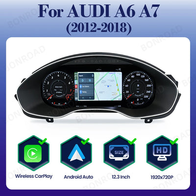 Tableau de Bord Numérique BONROAD Audi A6 C7 2012-2018