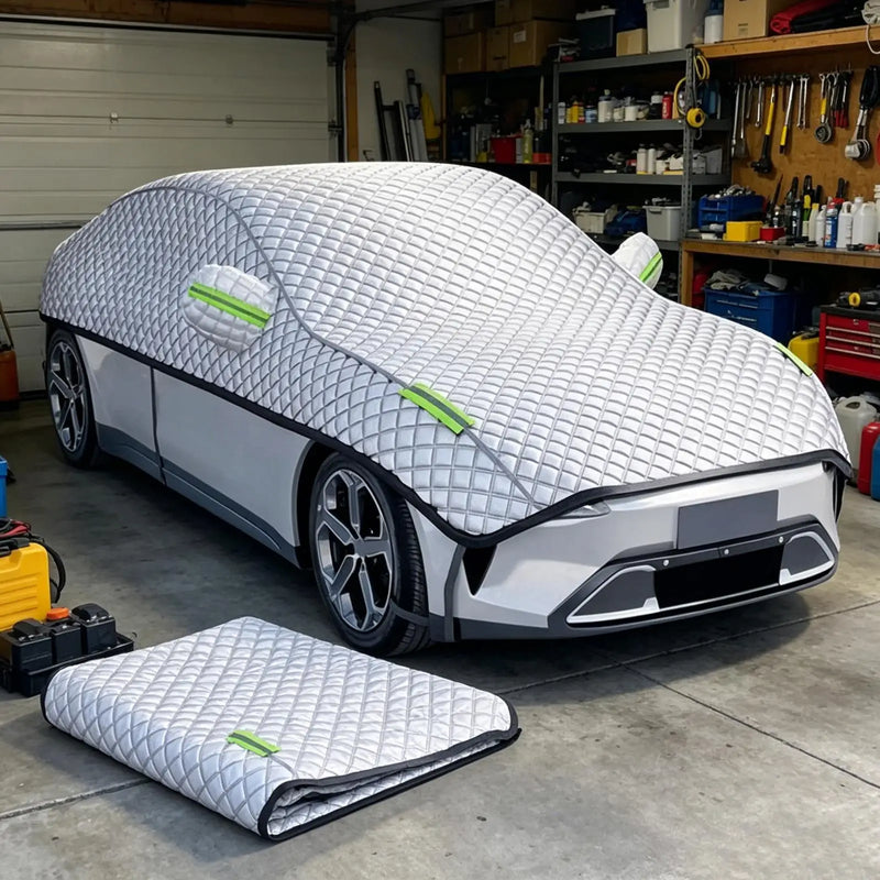 Demi-Housse Voiture Hiver 4 Couches Aluminium 530 x 250 cm