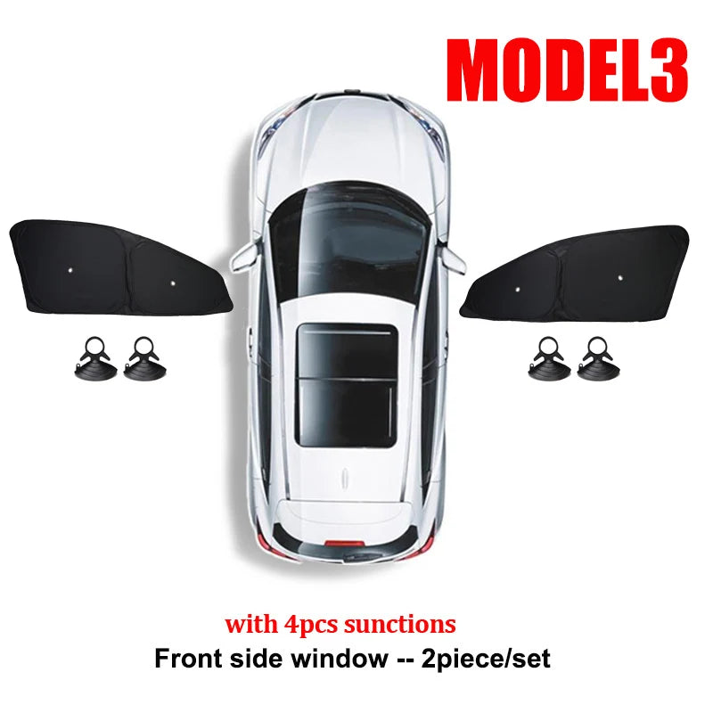 Pare-Soleil Tesla Model 3 Highland Toit Ouvrant, Pare-Brise et Vitres Latérales