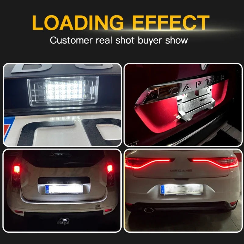 Éclairage de Plaque LED Dacia Duster 12V
