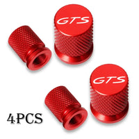 Bouchons de Valve Porsche GTS Lot de 4 en Métal Coloré pour Cayenne Cayman Panamera Macan 911 718