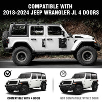 Marchepieds Aluminium Jeep Wrangler JL 4 Portes 2018-2025