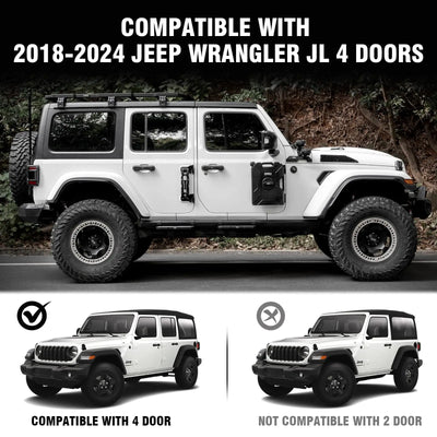 Marchepieds Aluminium Jeep Wrangler JL 4 Portes 2018-2025
