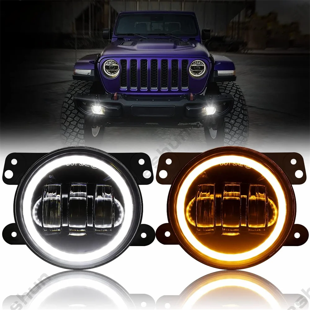 Antibrouillards LED DRL Jeep Wrangler JK Dodge Charger
