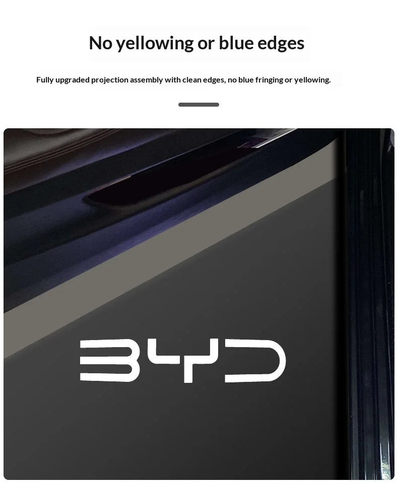 Projecteur Porte BYD Atto 3, Han EV et DM-i, Atto 8, Sealion 8, Lumière de Bienvenue HD, Lot de 2, 8 Motifs
