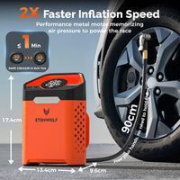 Gonfleur de Pneu ETENWOLF V3 160 PSI Compresseur Portable 7800 mAh