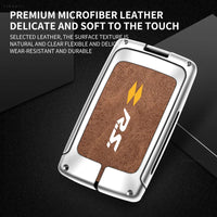 Coque de Clé Renault Carte 2 Touches Alliage de Zinc Suédine Lanière RS