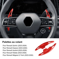 Palettes au Volant Renault Austral Espace Scénic Rafale Mégane E-Tech Aluminium Effilées