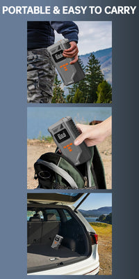 Booster de Batterie Voiture Grand Froid avec Compresseur 150 PSI Arrêt Auto