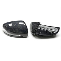 Coque de Rétroviseur Mercedes GLC X253, EQA, EQB X243, EQC N293 en Carbone Véritable de Remplacement, Sec, Forgé ou Liseré Rouge