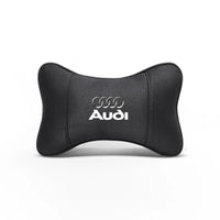 Coussin de Nuque Suédine Appuie-Tête Voiture Audi Q7 A6 — détail de fixation