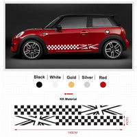 Autocollant Bande Latérale MINI Cooper Clubman F54 F55 F60 — vue de trois quarts