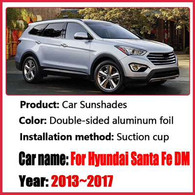 Pare-Soleil Anti-UV Hyundai Santa Fe DM 2013-2017