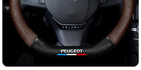 Couvre Volant Peugeot Cuir Nappa Enfilable 38 cm Rond ou Méplat