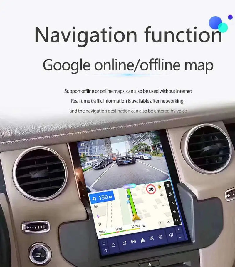 Autoradio Android 14 Land Rover Discovery 4 LR4 2009-2016 Navigation GPS avec Écran de Climatisation