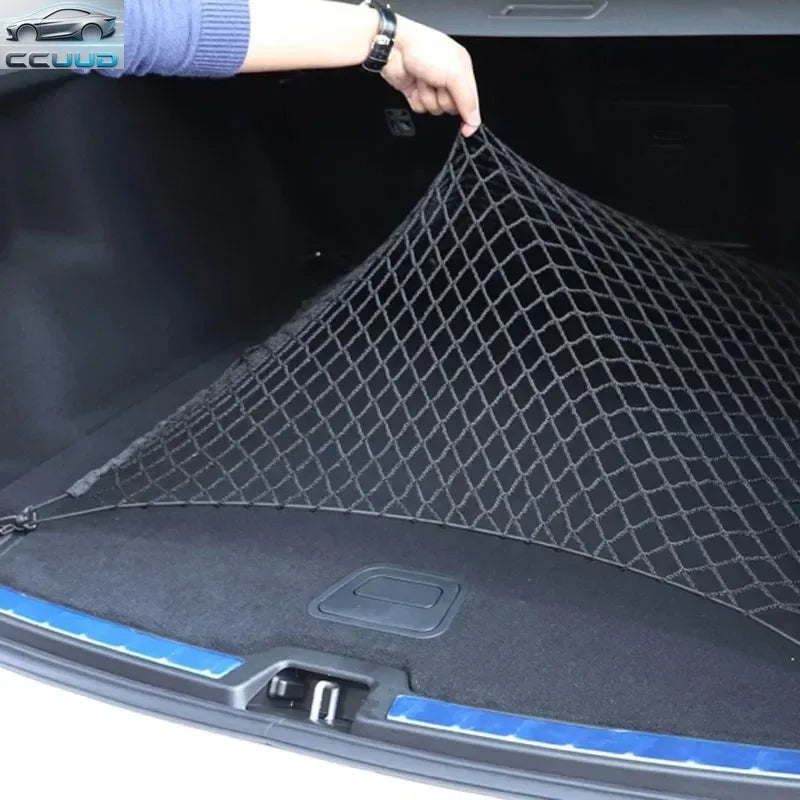 Filet de Rangement de Coffre Voiture Élastique Nylon