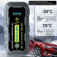 Booster de Batterie Voiture 3000A 12V Étanche IP66 Double Lampe