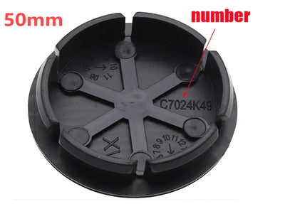 Cache-Moyeux Fiat 500 50mm Lot de 4 Emblème