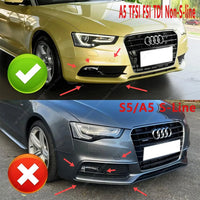 Lame Avant Audi A5 B8.5 Non S-Line 2012-2016 Noir Brillant