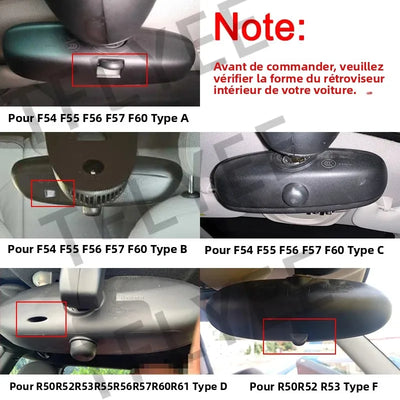 Autocollant Cache Miroir Intérieur MINI Cooper R56 F56
