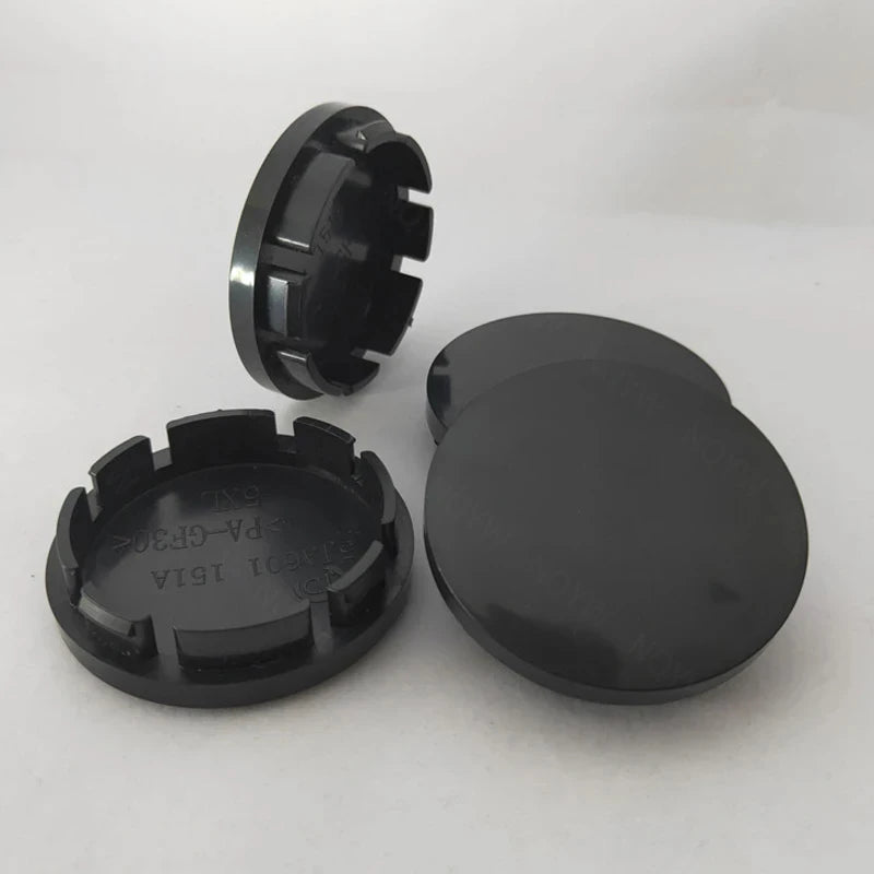 Cache-Moyeux Universels 56mm ABS Noir ou Argent — vue de profil