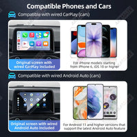 Boîtier CarPlay Sans Fil Android Auto Mini Clé USB Vidéo en Streaming