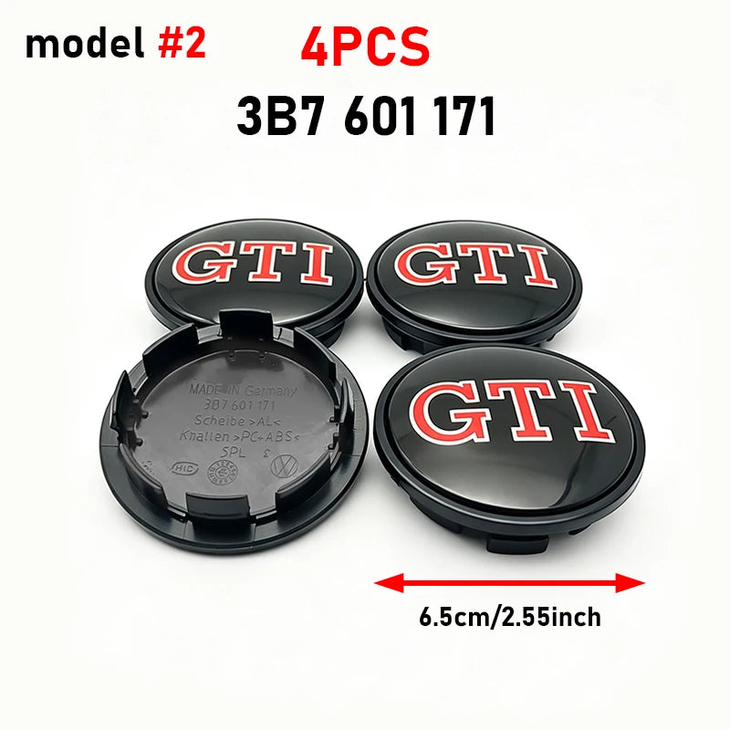 Cache-Moyeux Volkswagen 55 ou 65 mm, Lot de 4, Références 3B7601171, 1J0601171, 5H0601171, Jetta MK5, Passat