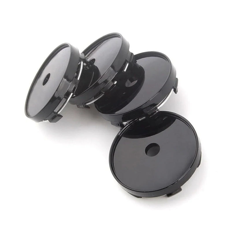 Cache-Moyeux Universels Vierges 60mm Sans Logo Kit 4 — gros plan